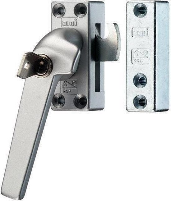 AMI RAAMSLUITING ALUMINIUM F1 AFSLUITBAAR MET CILINDER EN NOK